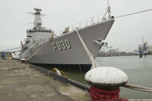 Belgian frigate Leopold I-F930 at Den Helder dockyard (Netherlands)