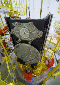 Satellites Installed on dispenser, secured atop Fregat upper stage