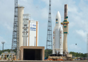 the-ariane-5-nears-completion-of-its-transfer-from-the-spaceports-final-assembly-building-to-the-ela-3-launch-zone