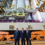 Macron, Juncker and Wörner visit Europe's Spaceport